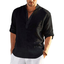 Load image into Gallery viewer, Men's Linen Long Sleeve Shirt