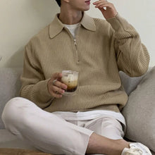 Load image into Gallery viewer, Polo Sweater Zipper