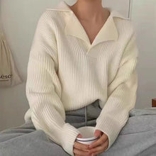 Load image into Gallery viewer, Oversized Sweater V-neck