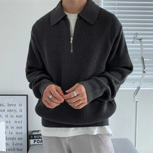 Load image into Gallery viewer, Old Money Polo Sweater zipper