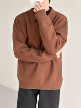 Load image into Gallery viewer, Knitted Polo Sweater Long Sleeved