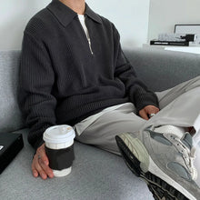 Load image into Gallery viewer, Polo Sweater Zipper