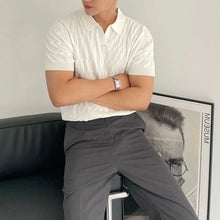 Load image into Gallery viewer, Polo Shirt Textured Short Sleeved