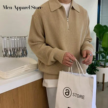 Load image into Gallery viewer, Polo Sweater Zipper