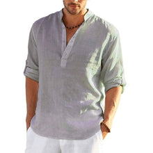 Load image into Gallery viewer, Men's Linen Long Sleeve Shirt