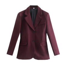 Load image into Gallery viewer, Vintage Wine Red Suit Set