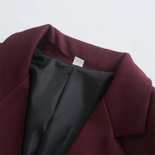 Load image into Gallery viewer, Vintage Wine Red Suit Set