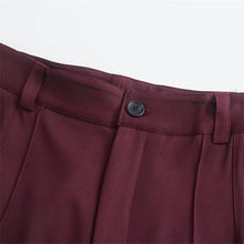 Load image into Gallery viewer, Vintage Wine Red Suit Set