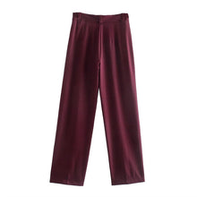 Load image into Gallery viewer, Vintage Wine Red Suit Set